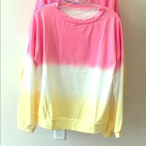 Pink Ombré sweatshirt